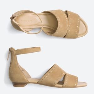 EUC Violet & Red DENISE Suede Sandal